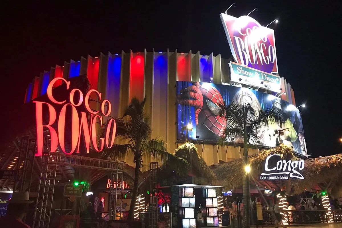 Coco Bongo Punta Cana nightlife show and entertainment venue at night